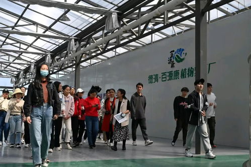 浙江财经大学的同学们来访百源康鱼菜共生植物工厂